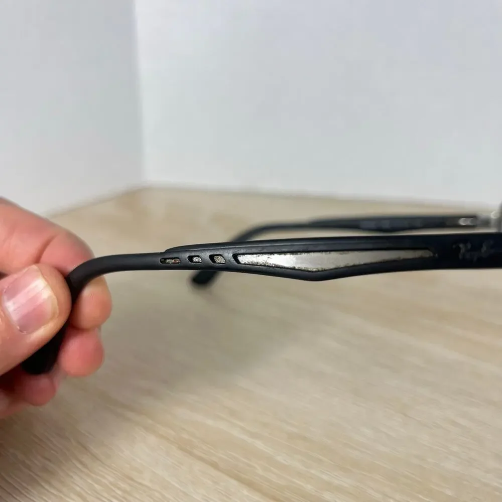 Ray-Ban RB6264 2502 Eyeglasses Half Rim FRAMES ONLY 51-18-135 Black Silver